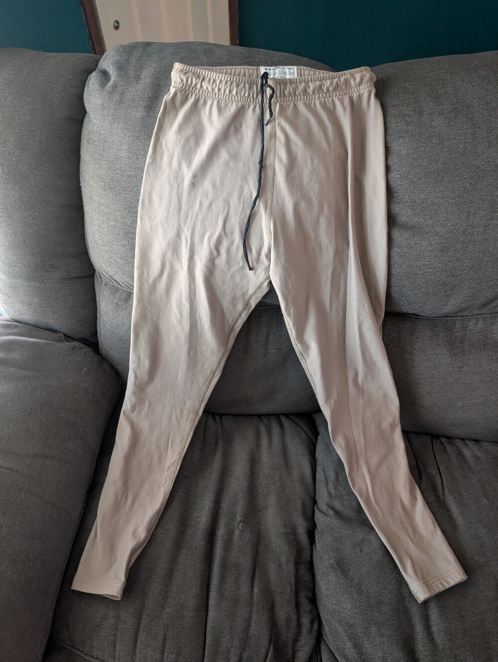 Under Armour Light Beige Slim Joggers with Drawstring